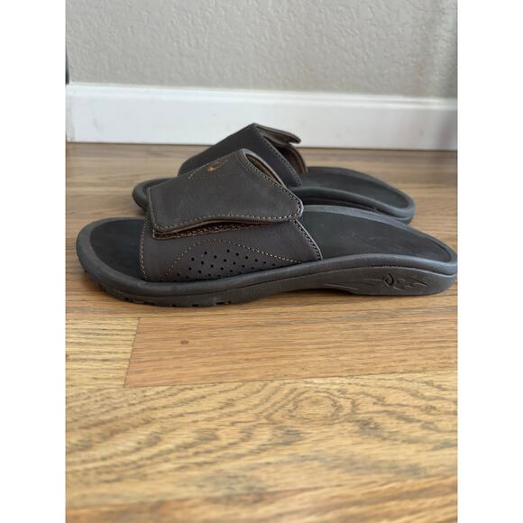 Olakai Nalu Men’s Versatile Slide Sandals Brown Size 9
